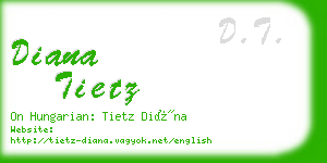 diana tietz business card